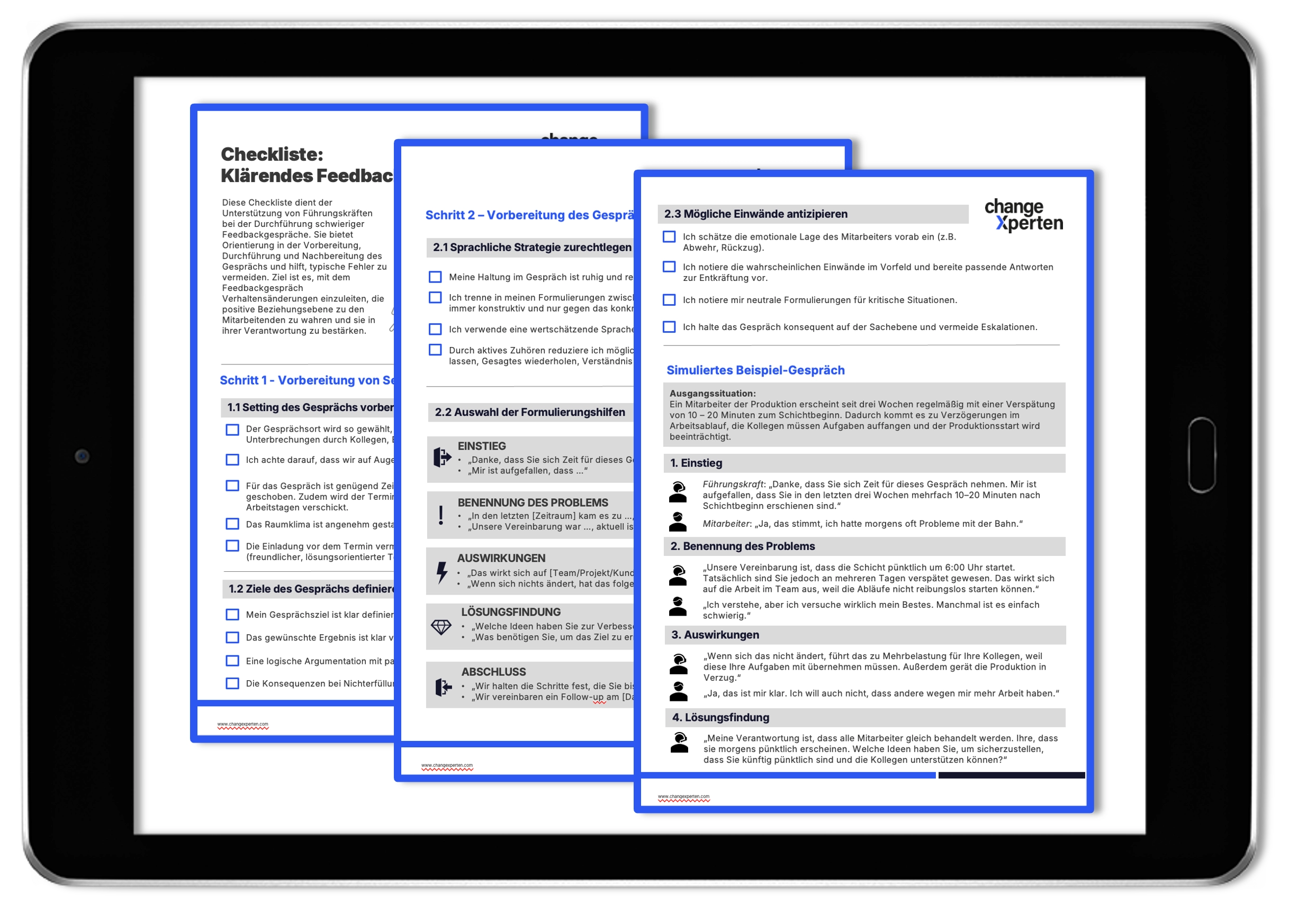 Vorschau auf kostenlose Vorlage für Mitarbeitergespräche