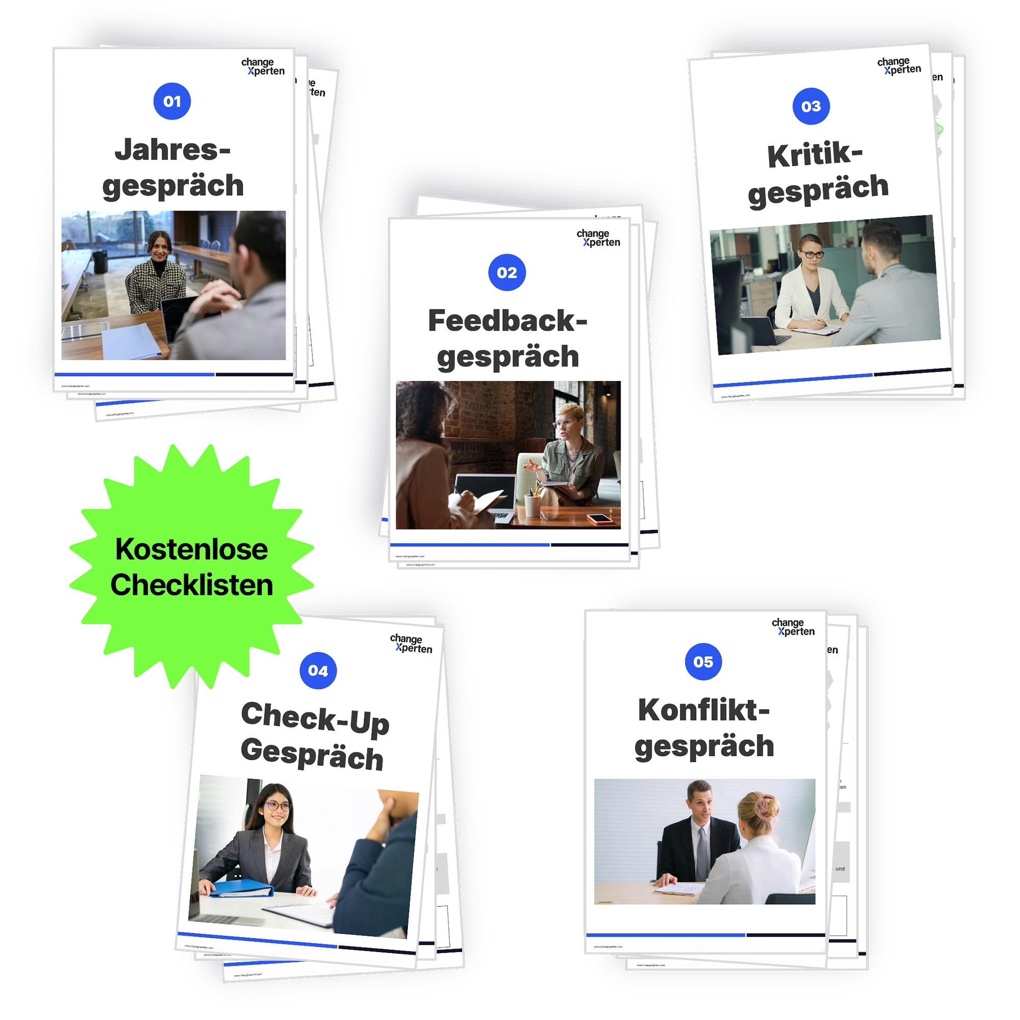Übersicht über 5 Leitfäden für Mitarbeitergespräche
