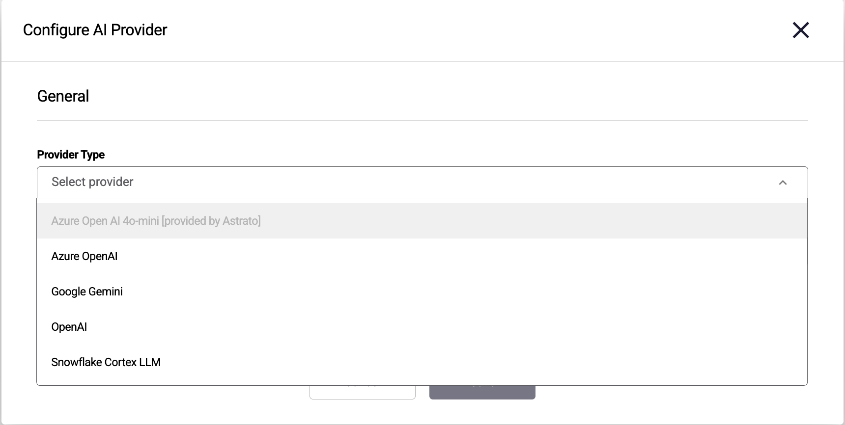 Choose LLM model for AI insights