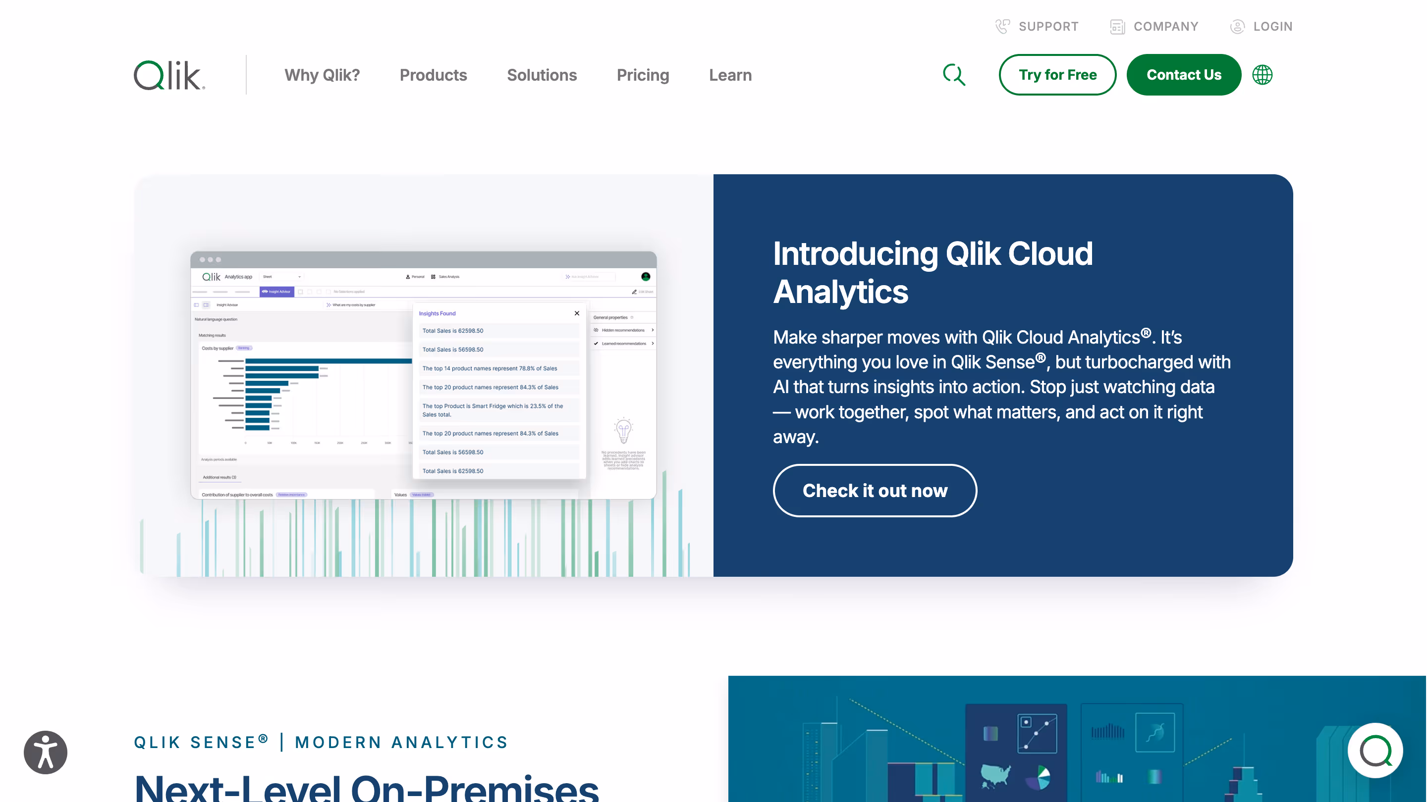 Qlik Sense - embedded bi tools