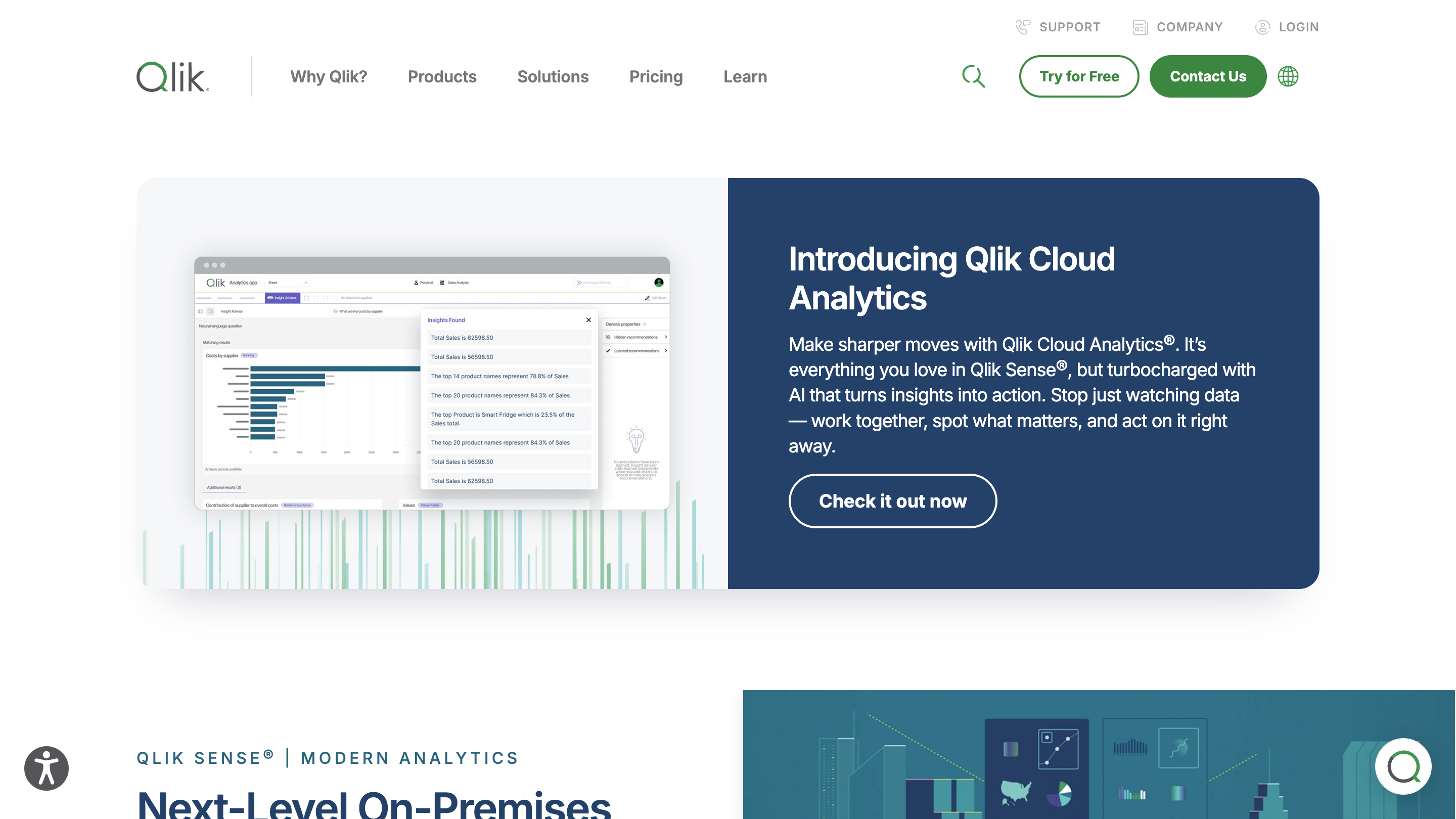 Qlik Sense - embedded bi tools