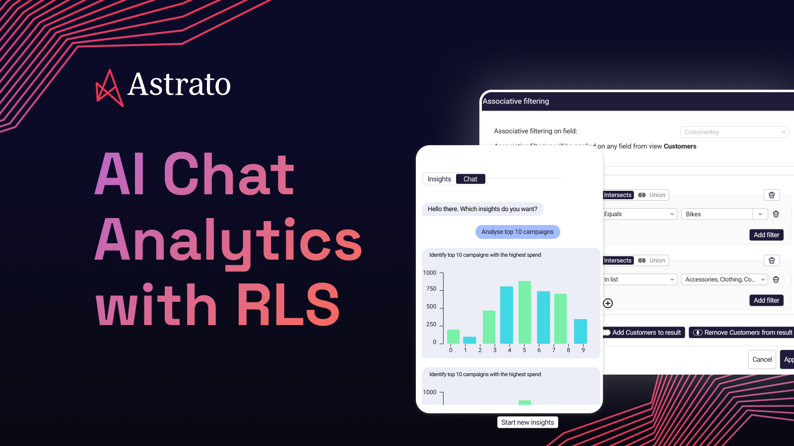 AI Chat Analytics with Row-Level Security