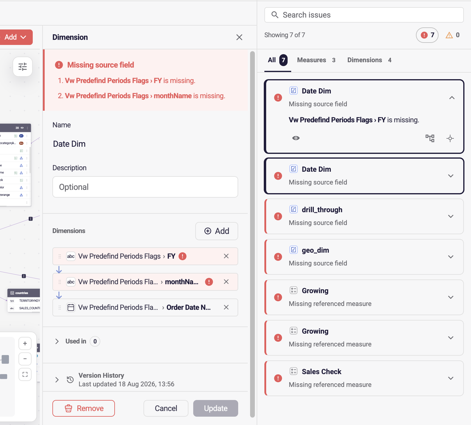 New AI-native semantic layer - error handling