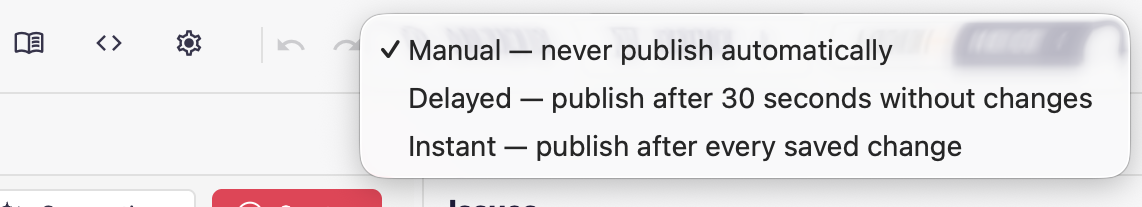 New AI-native semantic layer - publish modes
