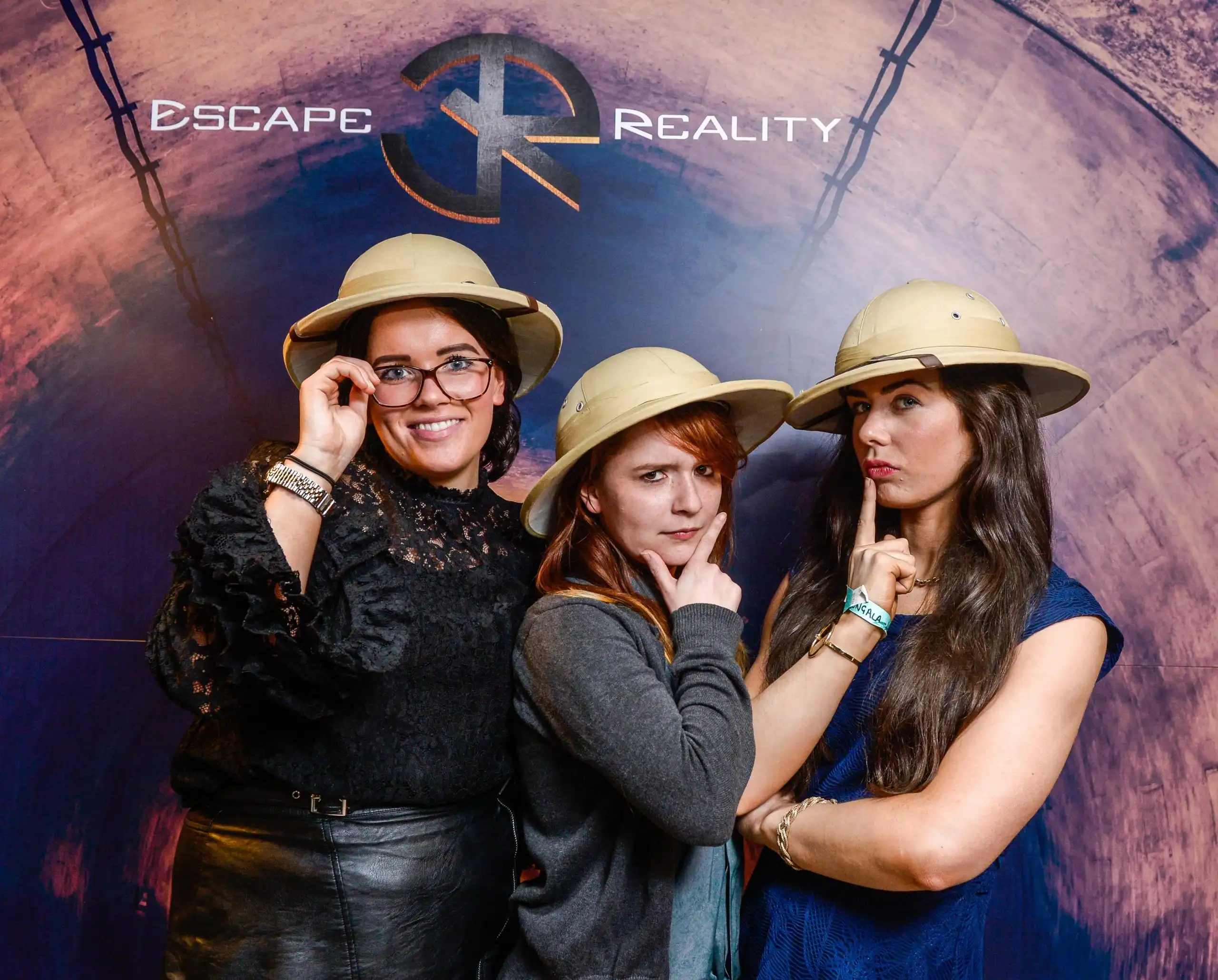 Hen party team celebrating their successful escape after completing an Escape Reality room.