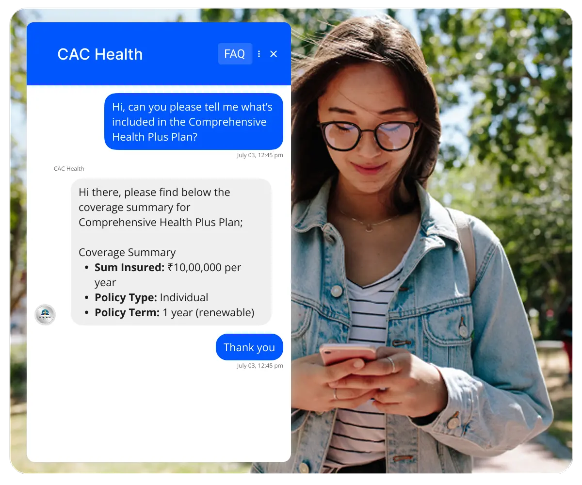 LMS integration example for universities using Kommunicate with Moodle logo and a CSAT 8.5 performance widget on screen.