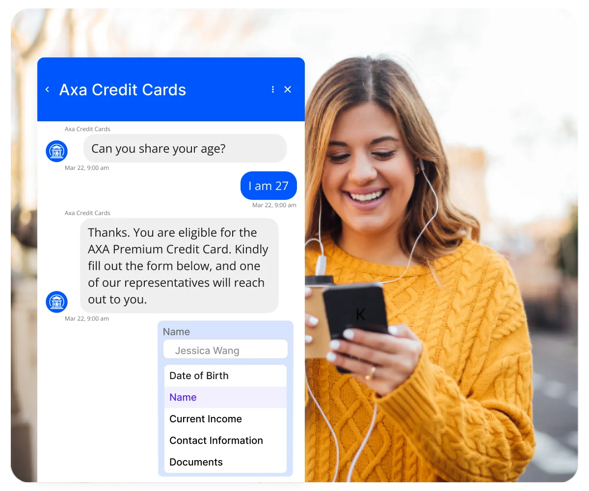 LMS integration example for universities using Kommunicate with Moodle logo and a CSAT 8.5 performance widget on screen.