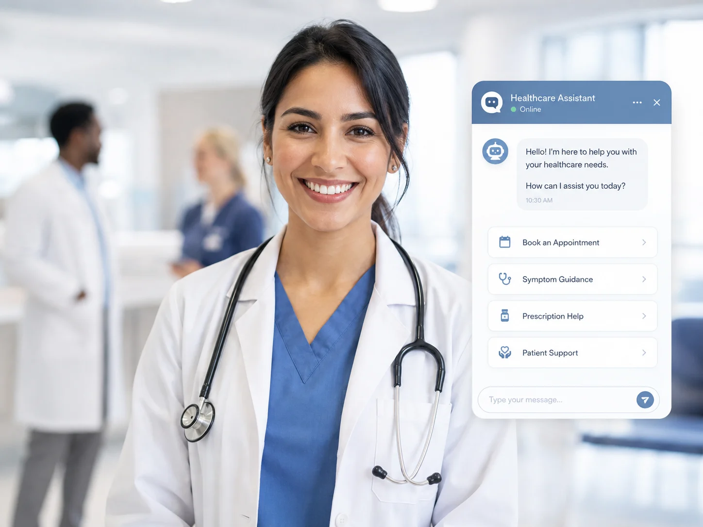 Healthcare AI agent template for appointment booking and patient support