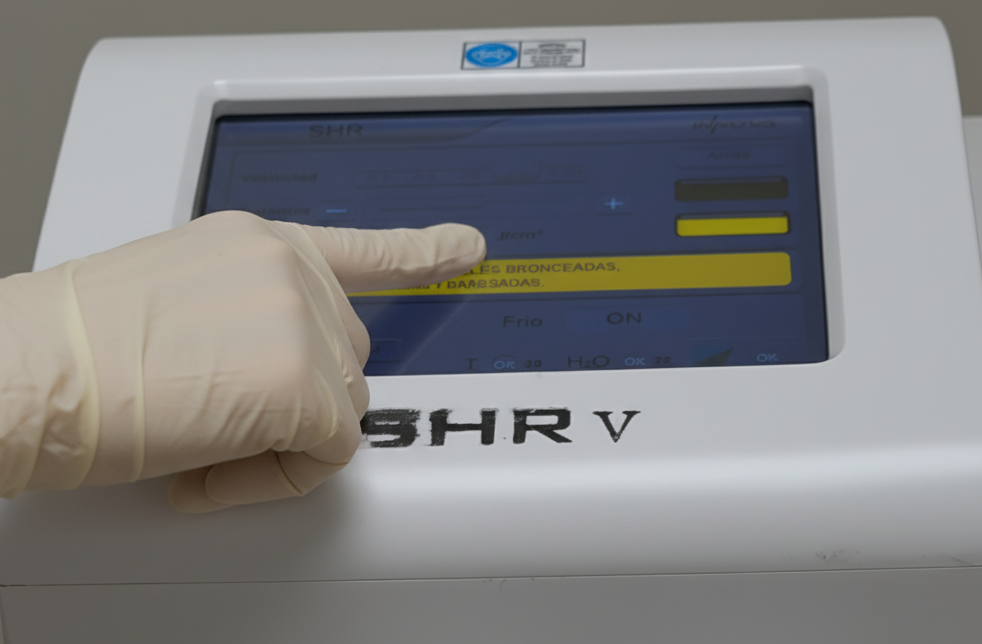 Equipo láser SHR tecnología indolora depilación definitiva Clínica Vyctoria Logroño