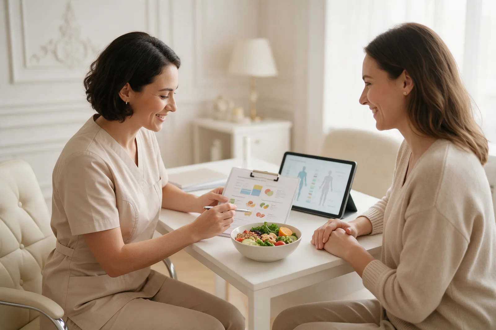 Consulta de dieta personalizada en Clínica Vyctoria Logroño