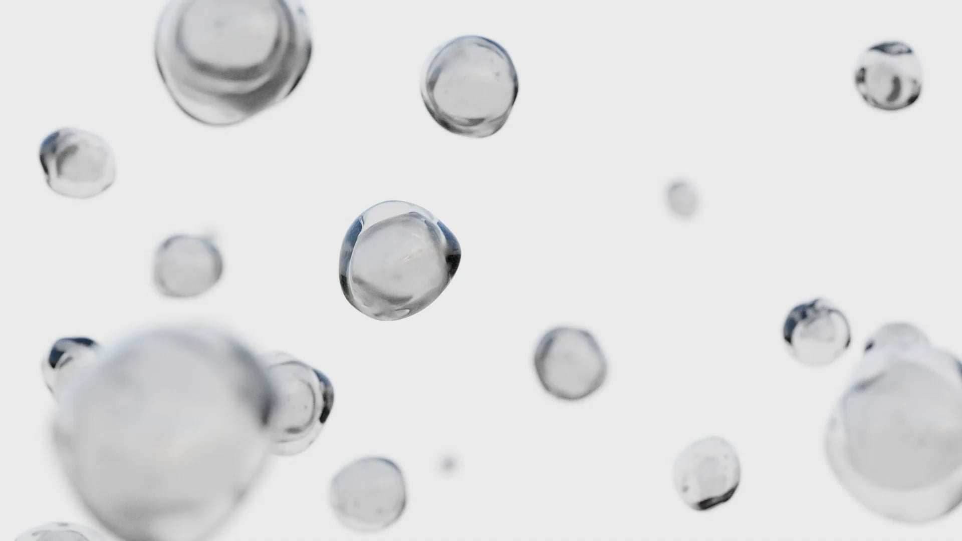 Floating drops