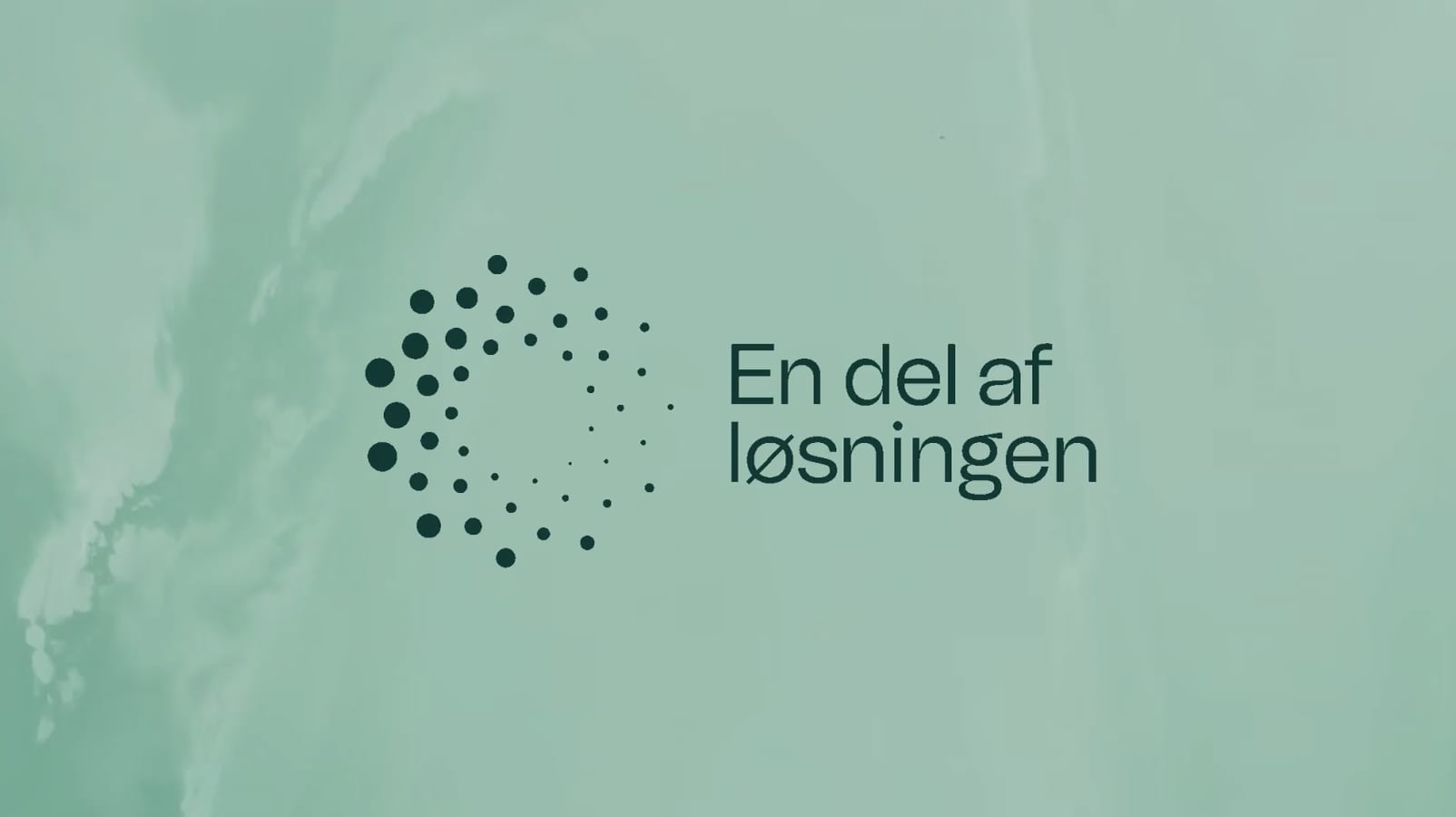 Logo animarion on water texture