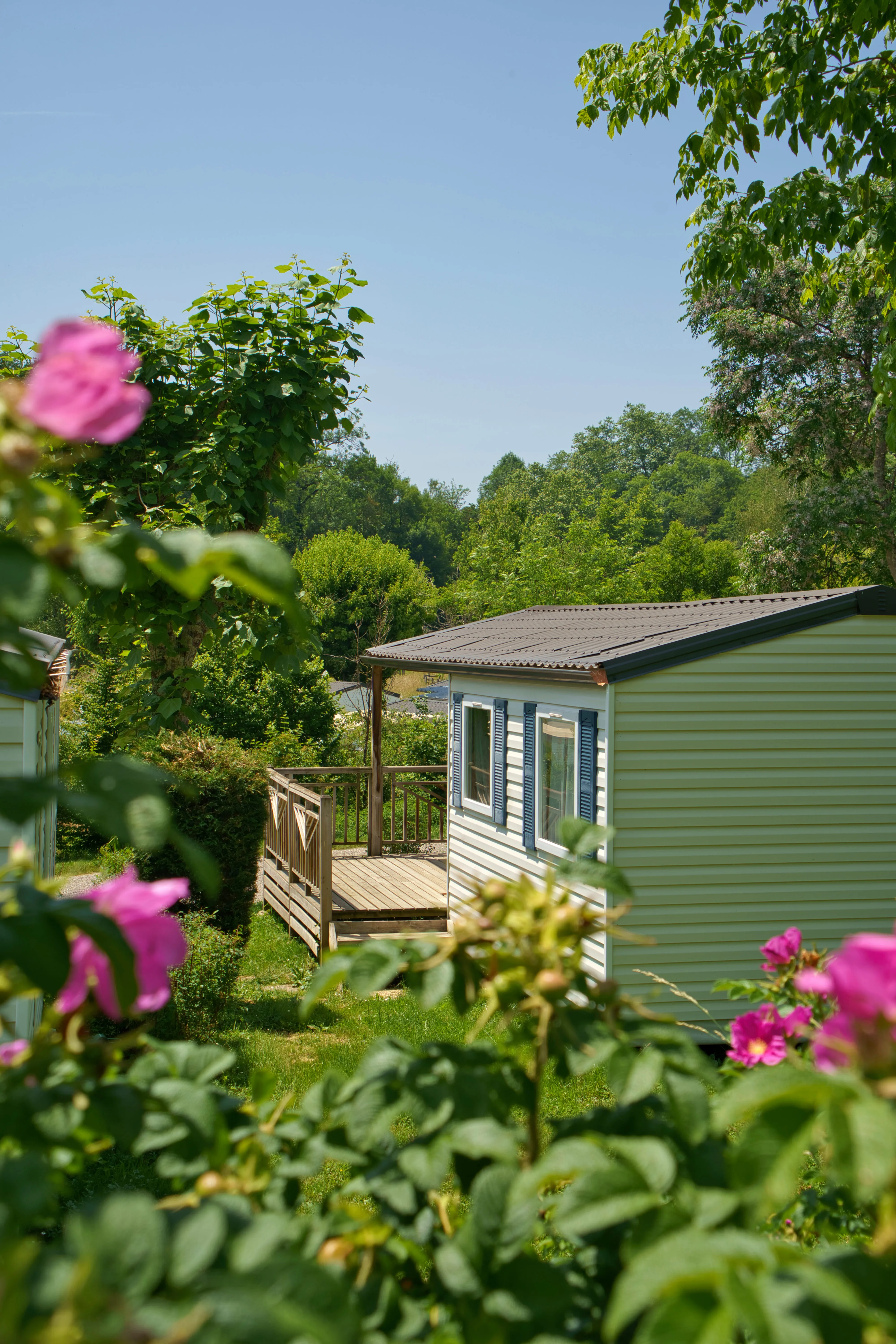 Mobil-home du camping Parc d'Audinac les Bains