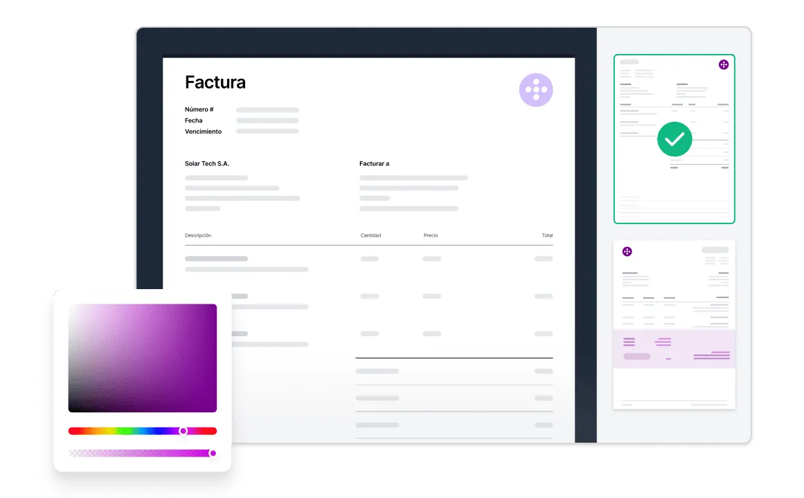 Plantillas customizables de Holded