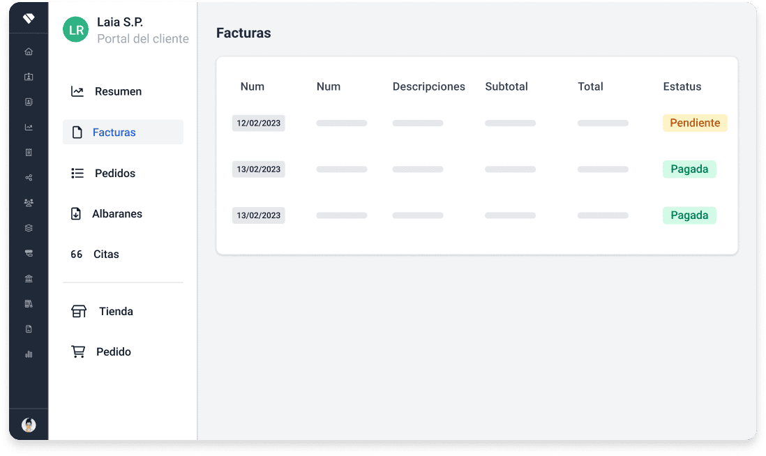 Portal del Cliente en Holded