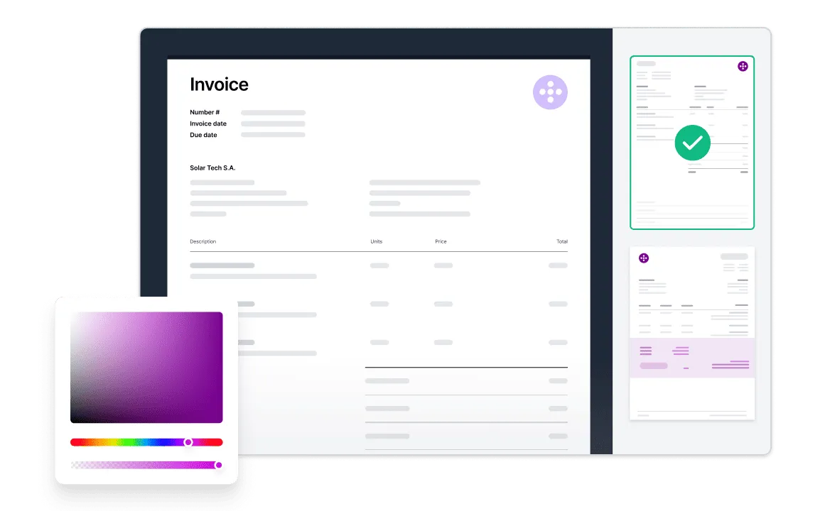Customizable templates