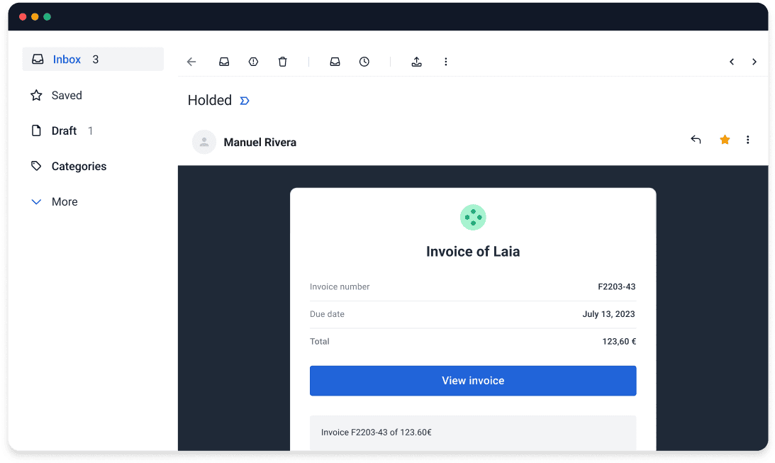 Automatic payment reminders