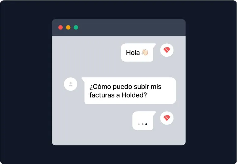 Chat de soporte de Holded