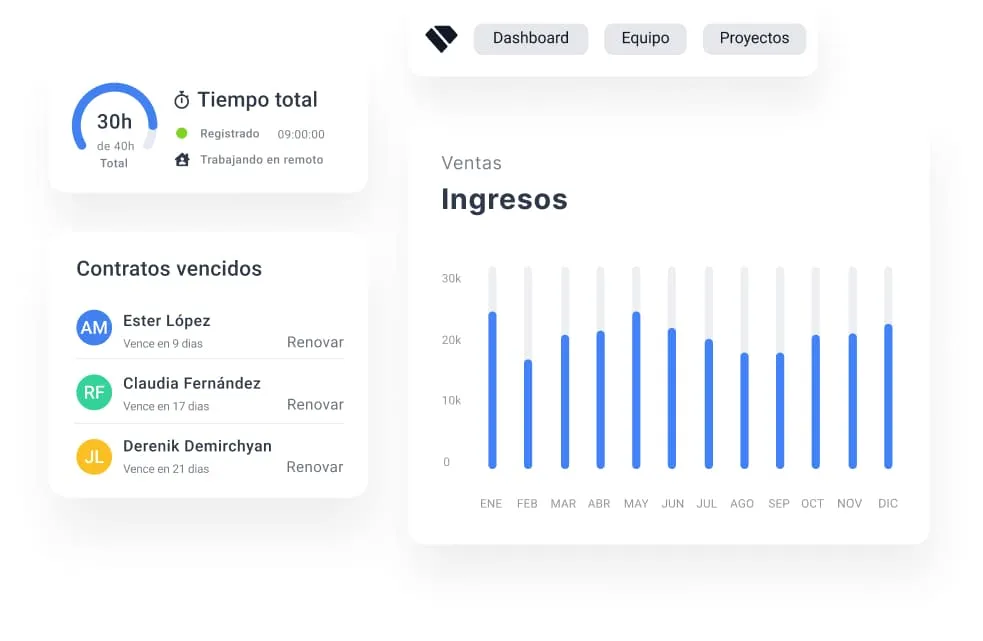 Informe de ganancias por proyecto