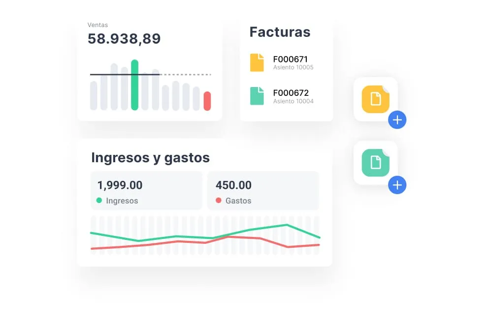 Gráfico de ingresos y gastos