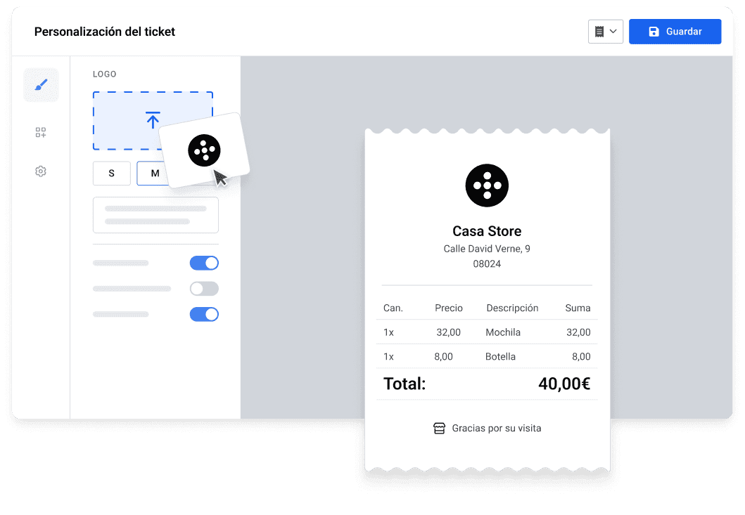Creación de recibos personalizados