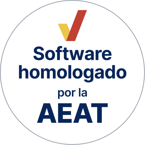 Insignia de Holded software homologado por la AEAT