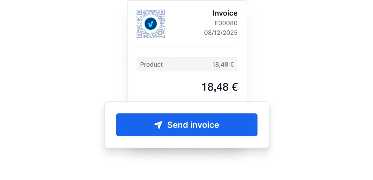 Send invoice verifactu widget
