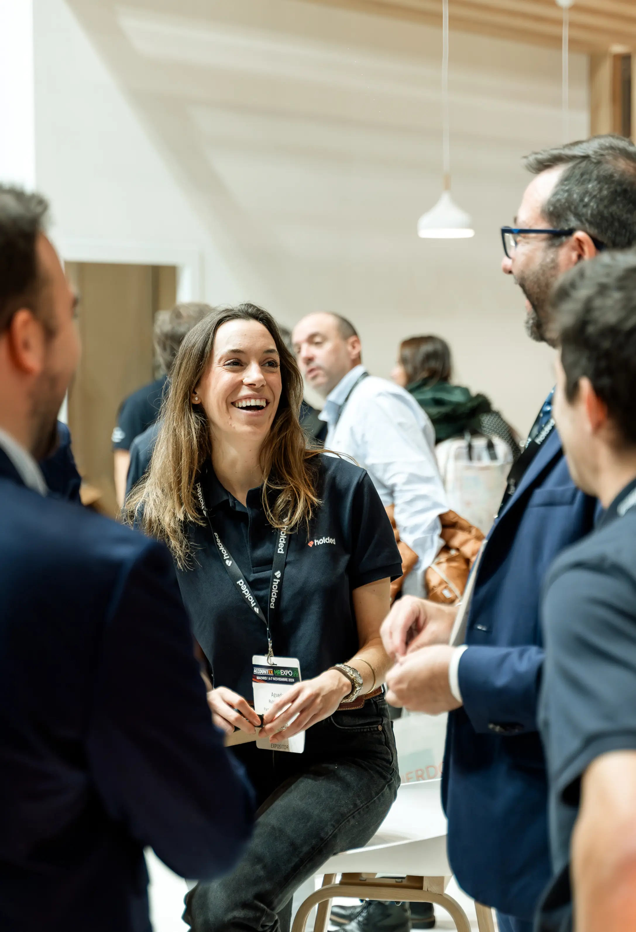 Woman smiling at Accountex