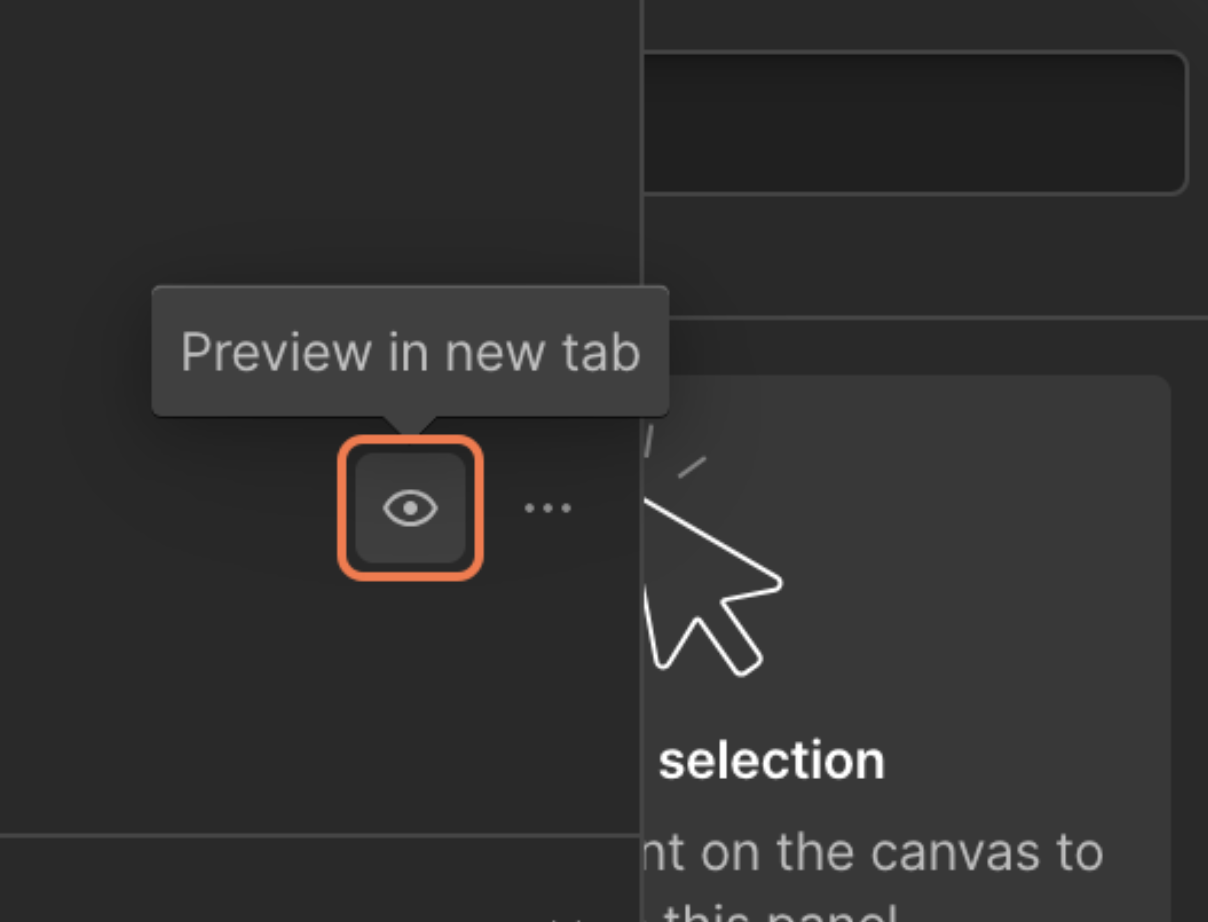 Step 3 shows how to click the Preview Backup icon in Webflow to view a saved site version before deciding to restore it.