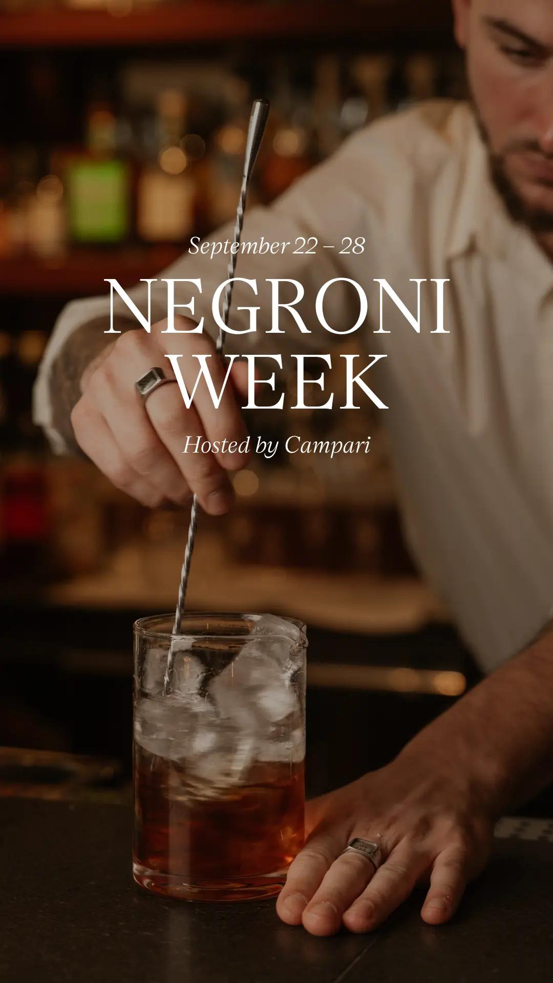 Negroni week cocktails at American Bar Le Marais