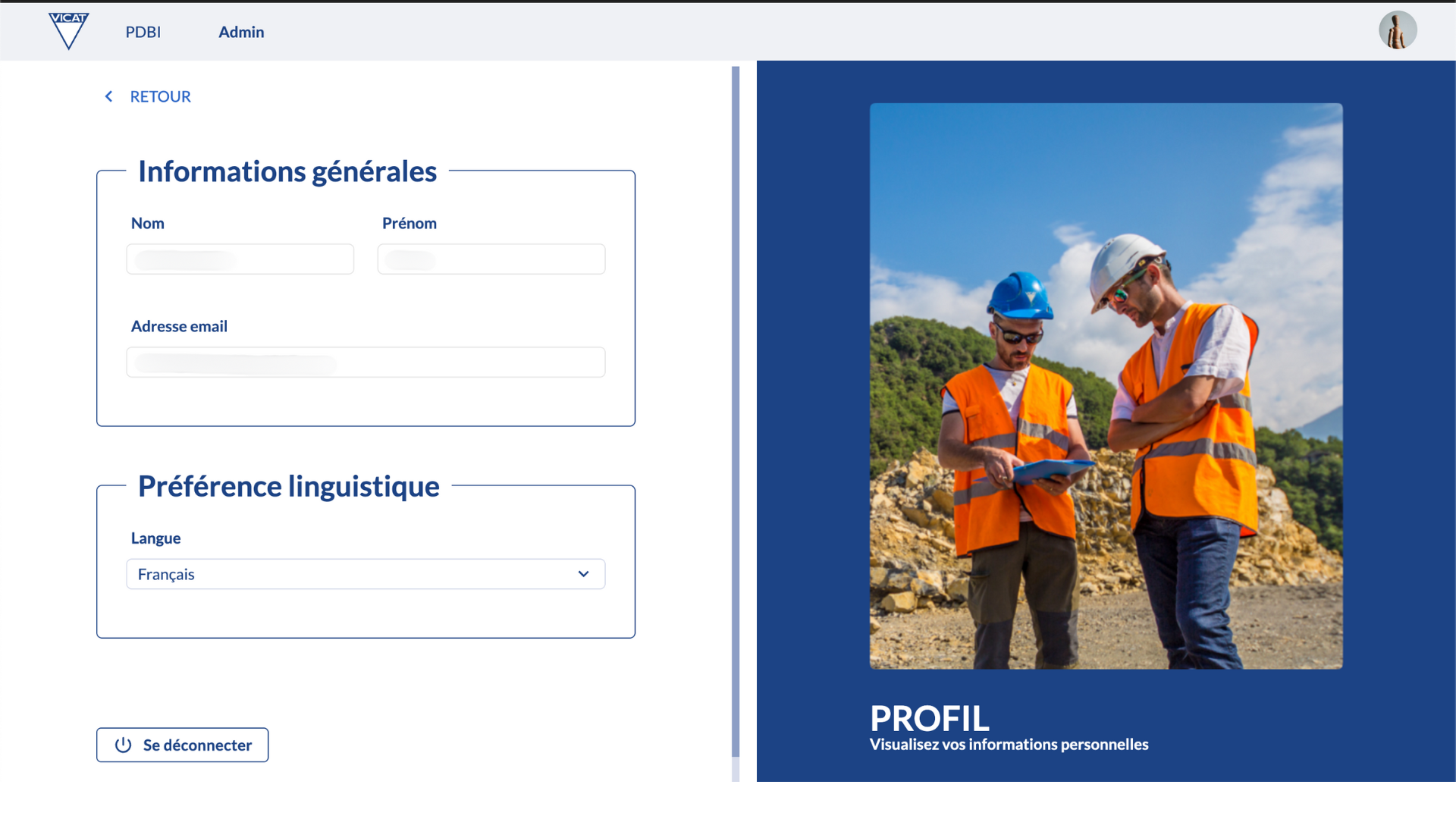 Gestion des PDBI Groupe Vicat