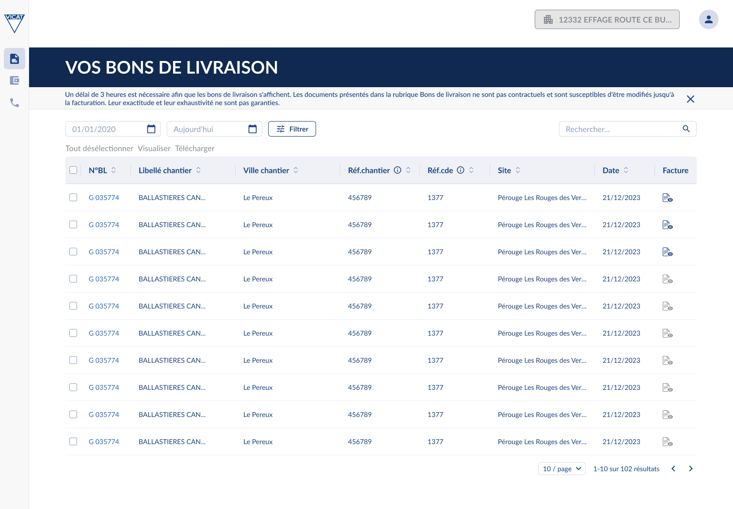 digitalisation bons de livraison