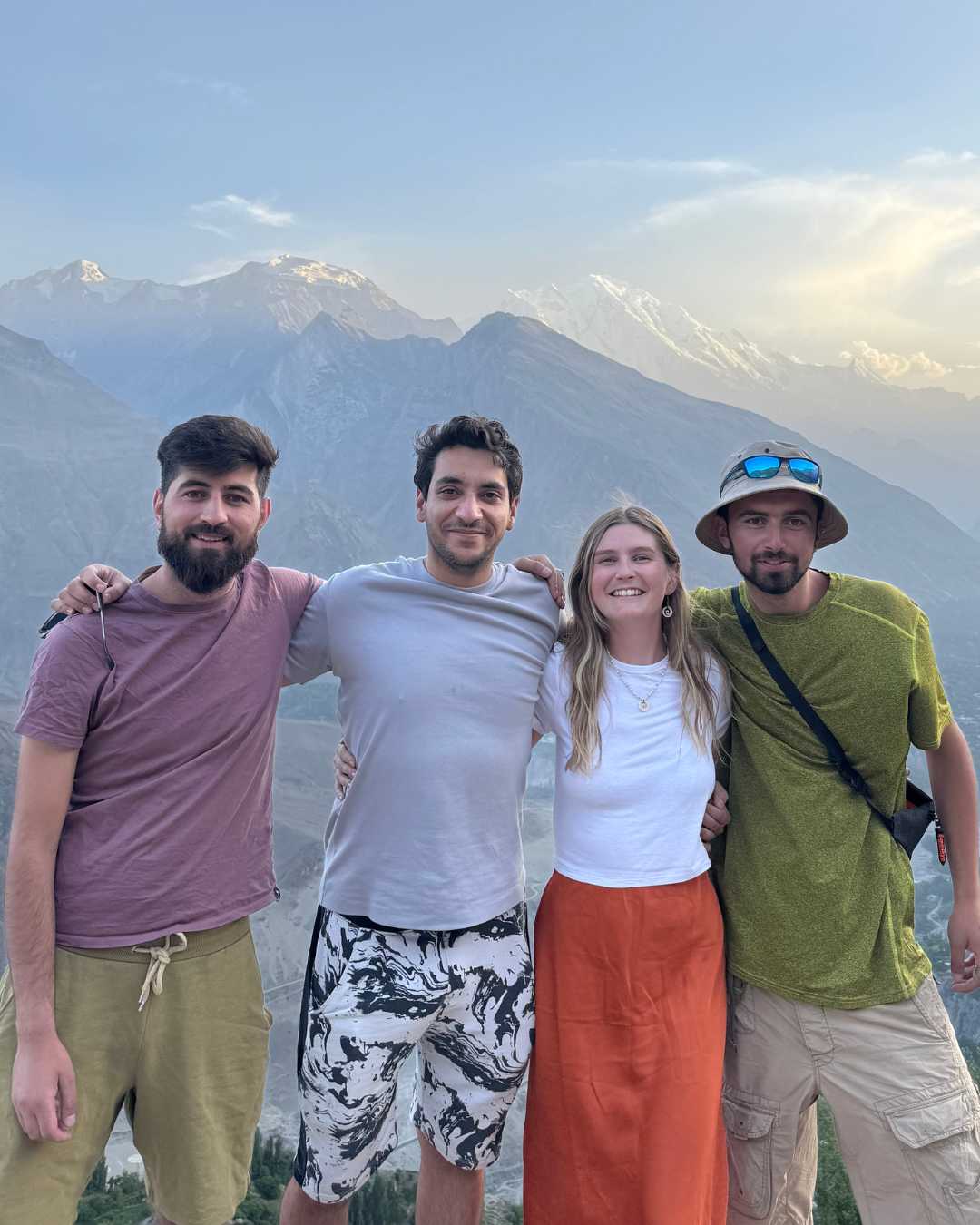 Pakistani tour guides and woman