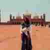 Sabrina in front of Badshahi Mosque in Lahore