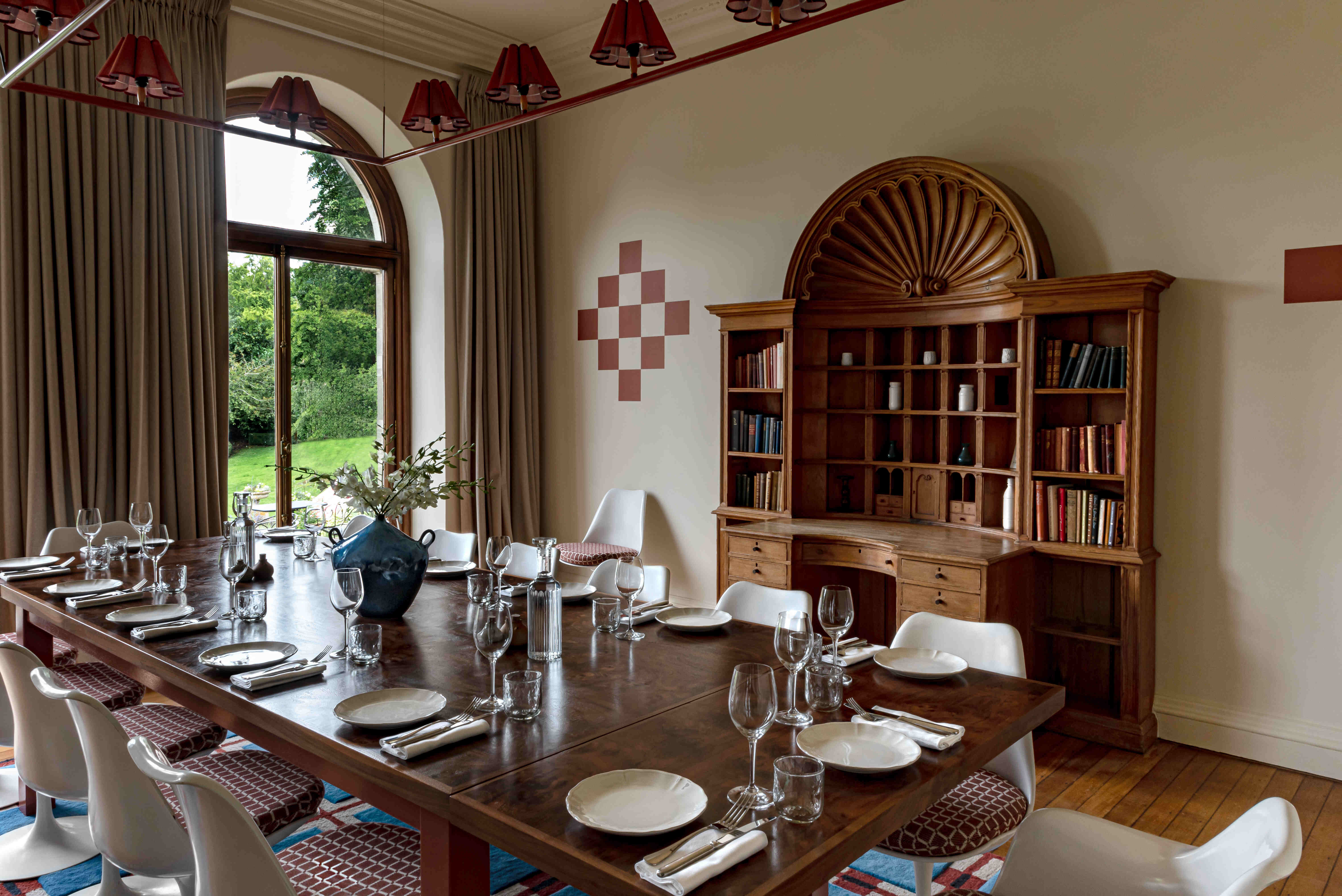 The private dining Room Cowley Manor Cotswolds
