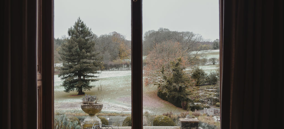 View of the English countryside at Cowley Manor