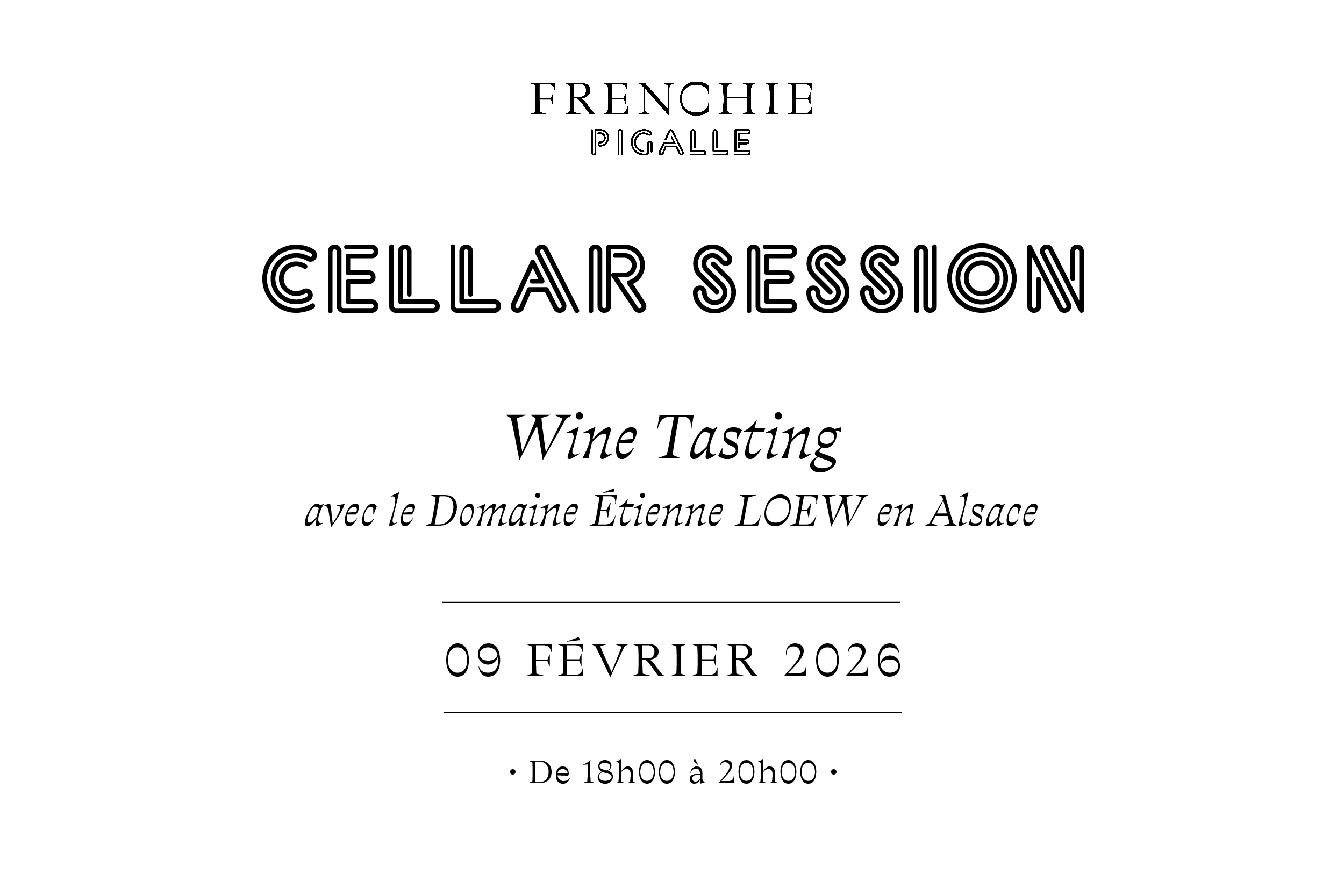 Frenchie Pigalle Wine tasting - Cellar Session