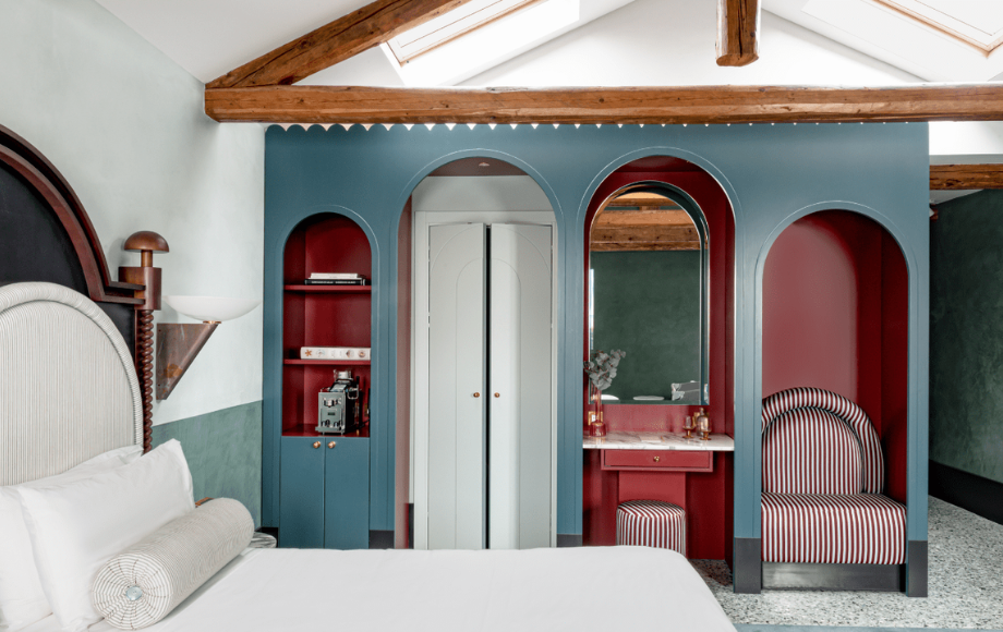 Camera di lusso nell'hotel Il Palazo Veniser nel cuore del quartiere Dorsoduro