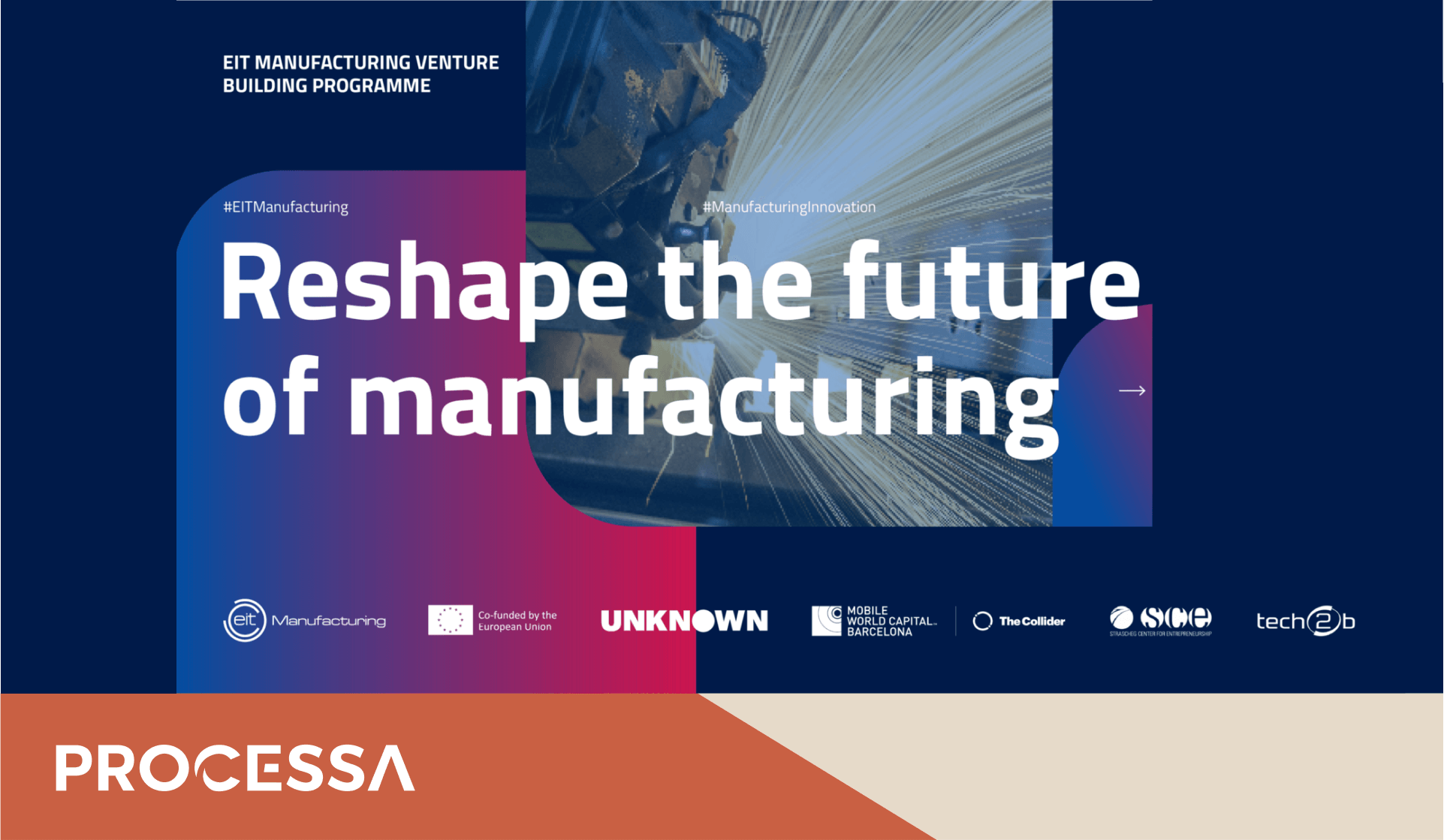 Processa selected for Prestigious EIT Manufacturing Venture Building Program