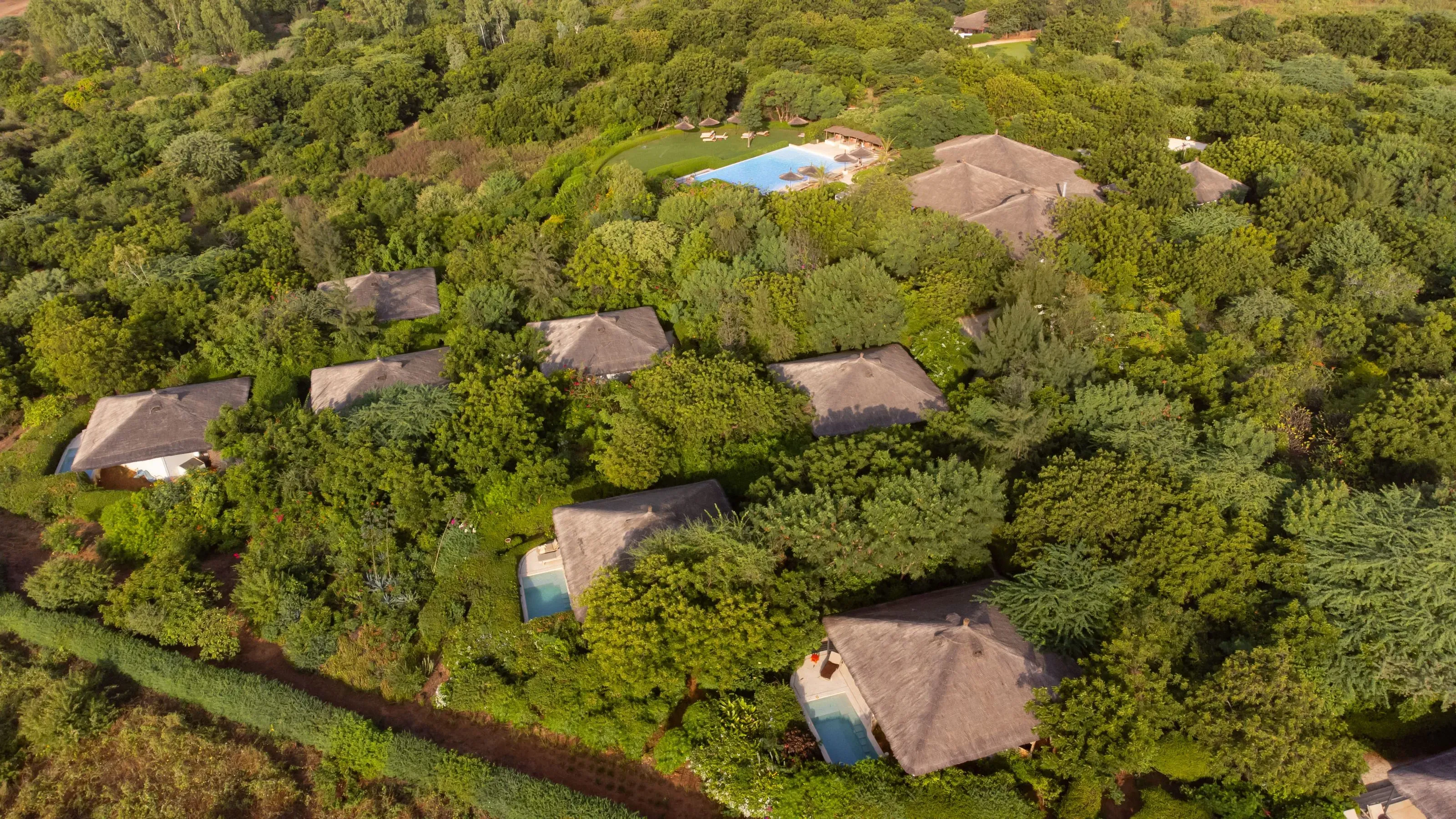 Photo ensemble des logements (drone)