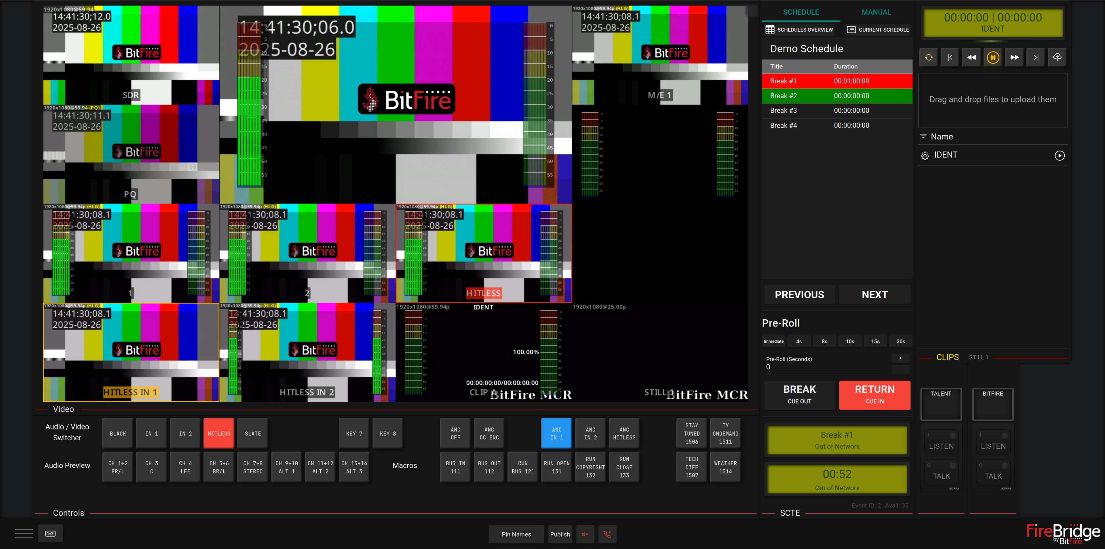 Laptop Open with BitFire Dashboard on screen