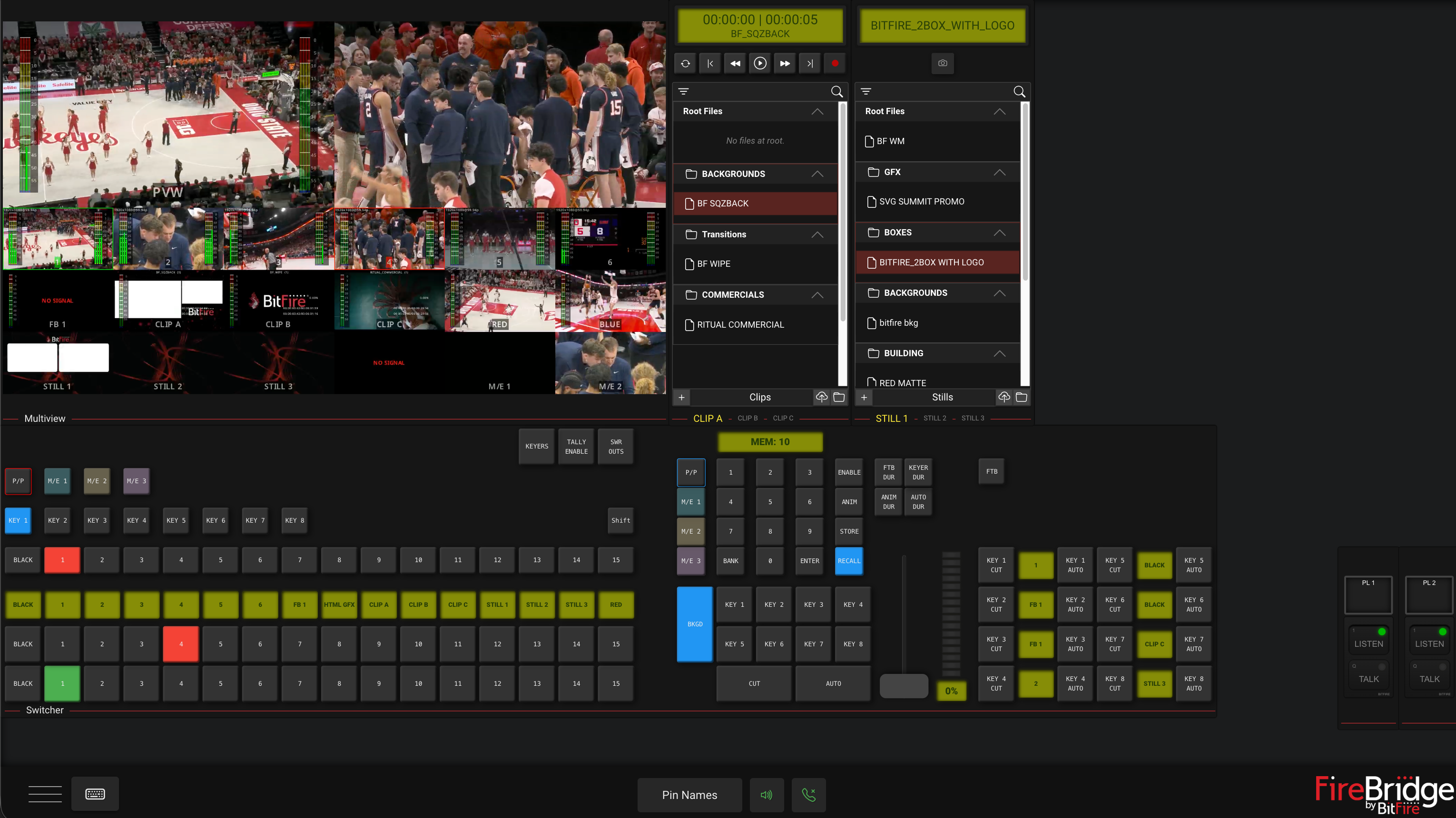 Laptop Open with BitFire Dashboard on screen