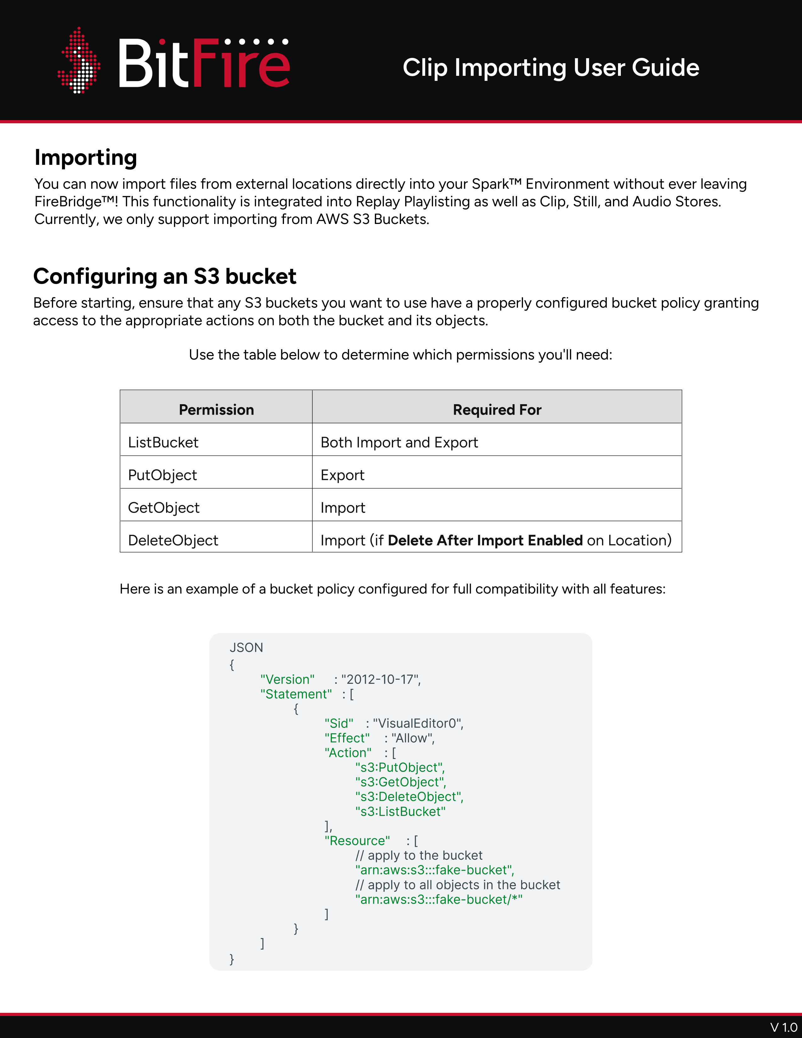 Clip Importing User Guide
