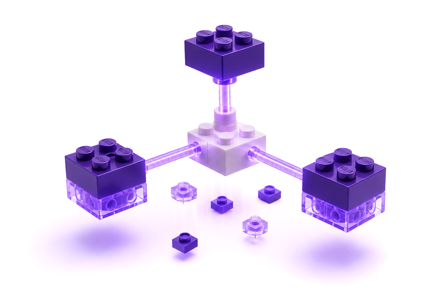 Purple LEGO bricks