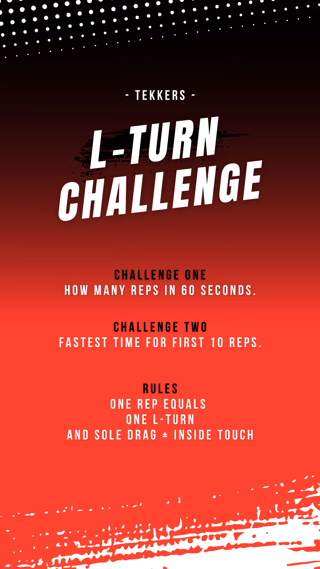 A cover image showing V-Turn Challange - under a smaller title Tekkers
