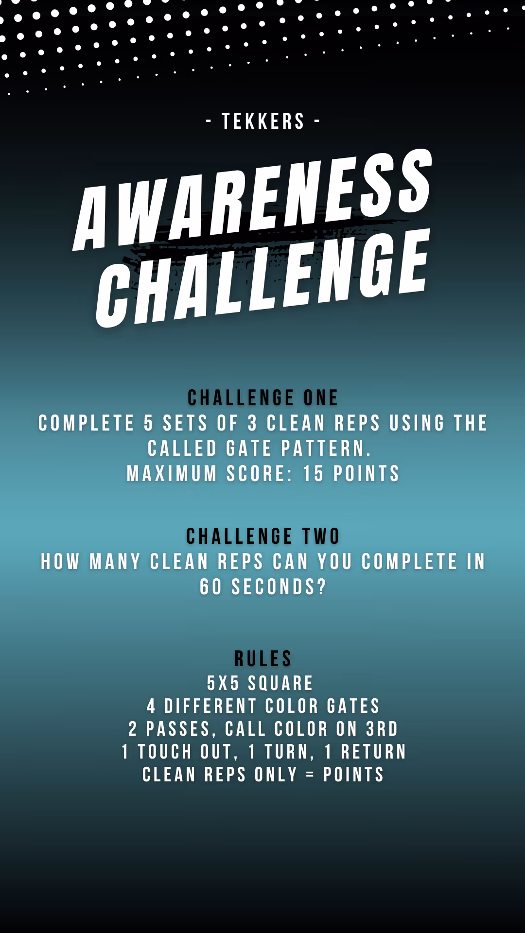 A cover image showing V-Turn Challange - under a smaller title Tekkers