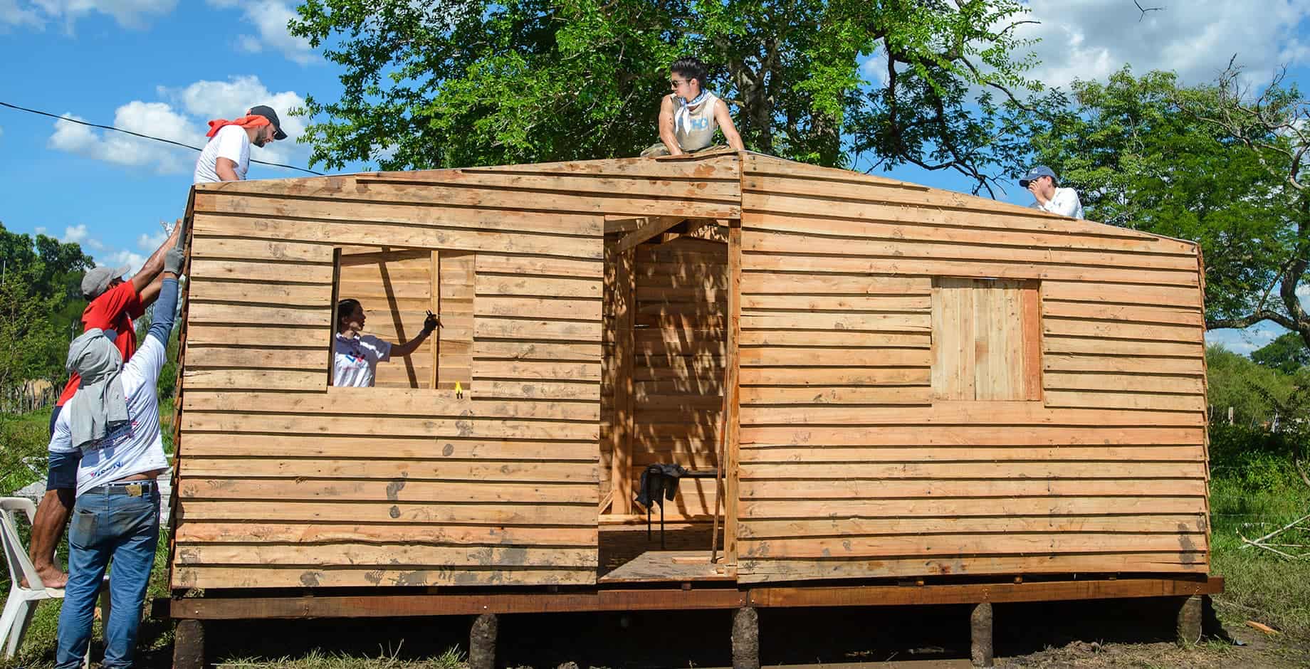 construcción de una casa un techo para mi país