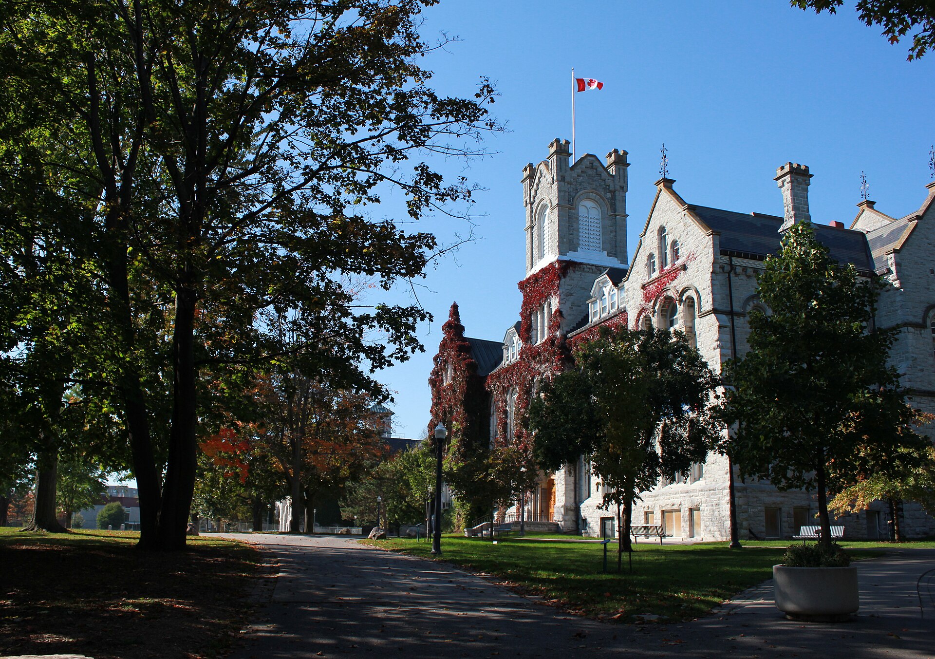 Theological Hall in autumn, Queen's University