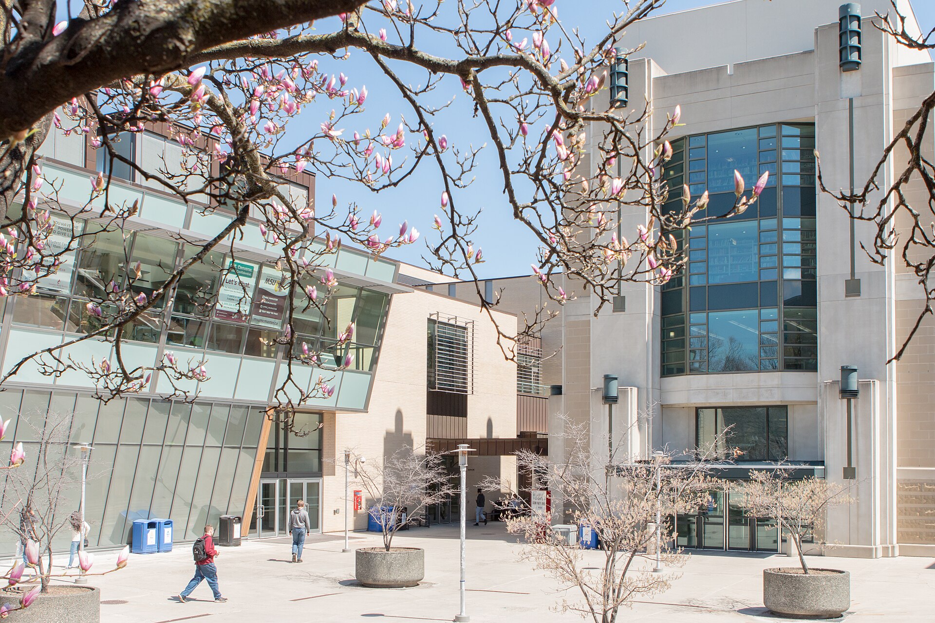 Central campus in spring, McMaster University