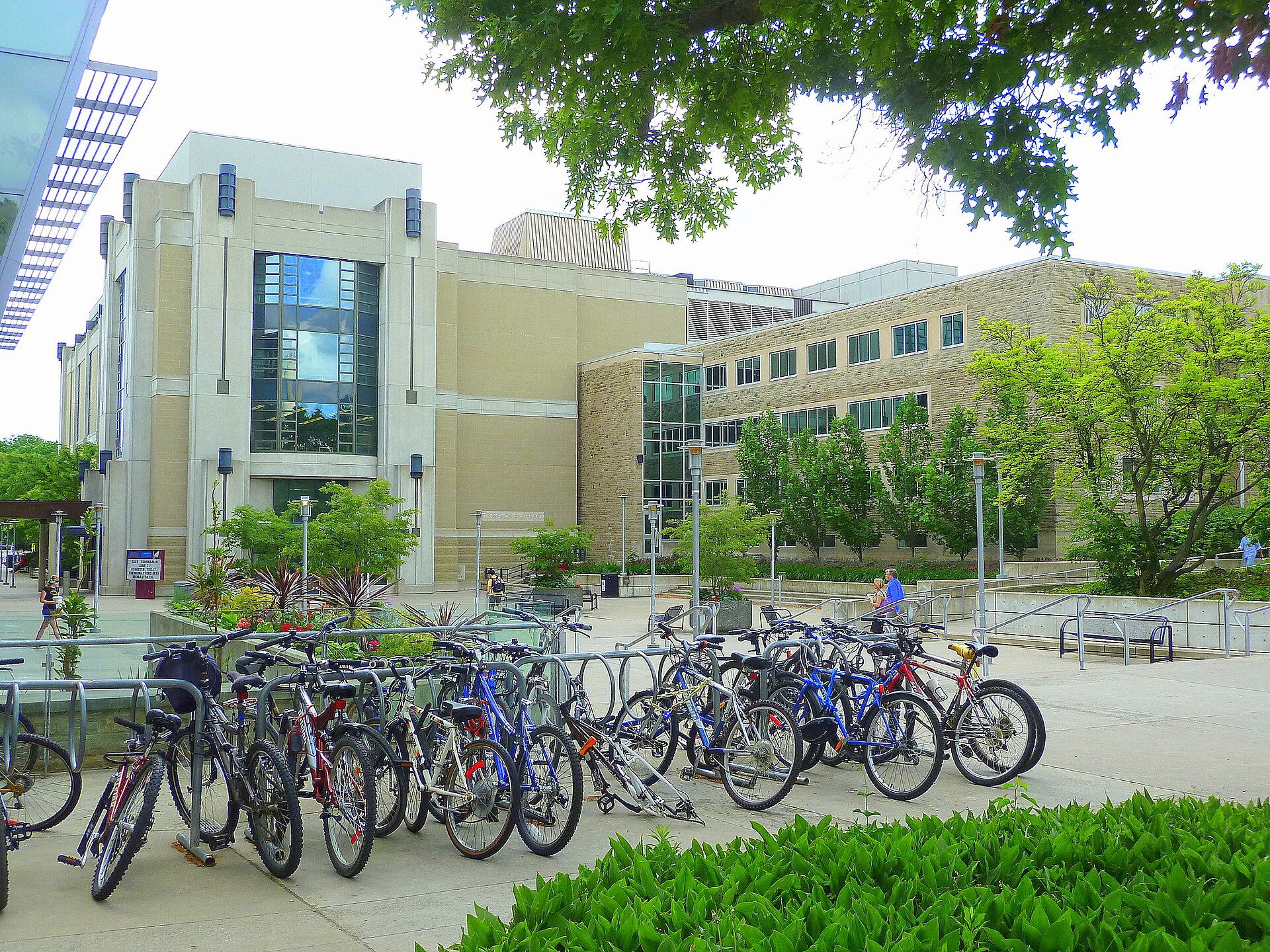 Mills Memorial Library and plaza, McMaster University